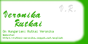 veronika rutkai business card